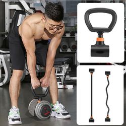 Removable fitness dumbbell assist clip transformed kettlebell accessories dumbbell barbell portable grip fitness equipment barbell rod