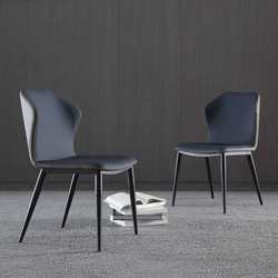 Italian Nordic style dining chair modern minimalist home cafe designer backrest iron leisure chair