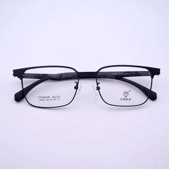 
Lightning replenishment channel CR008 ultra-thin business steel frame half-rim glasses frame comfortable TR leg