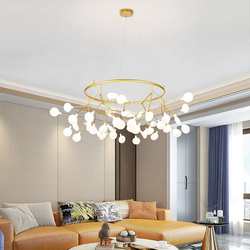 Nordic creative LED chandelier, post-modern personalized dining room, living room, bar, bedroom branch art firefly chandelier