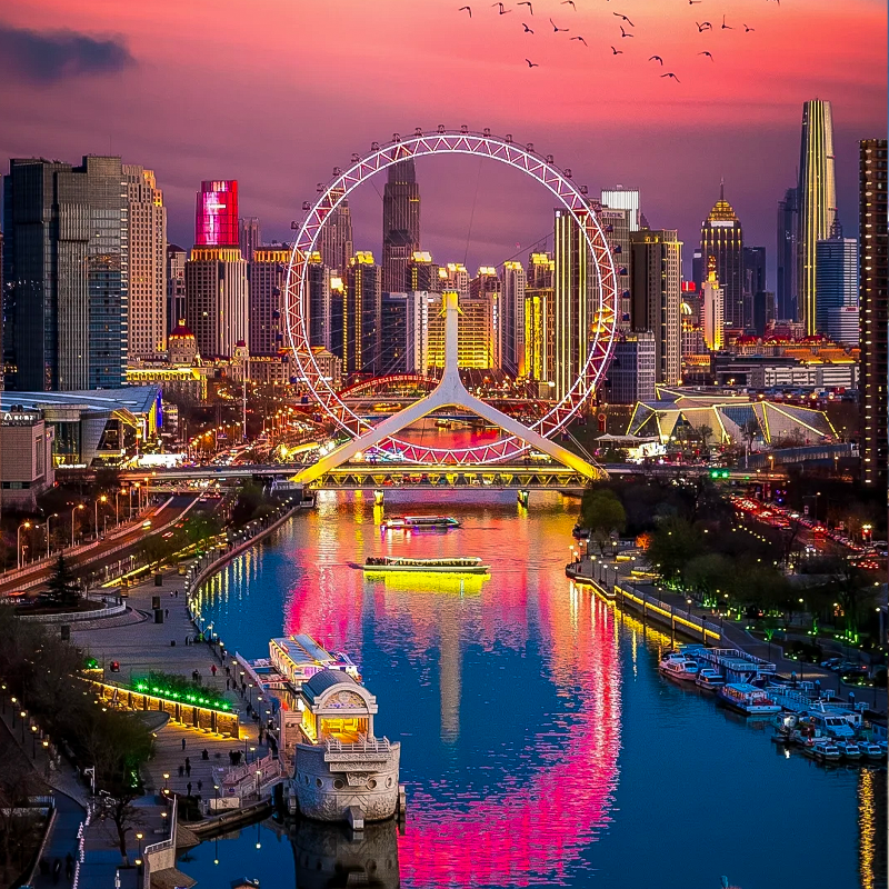 北京+环球影城天津4钻酒店3特色餐故宫博物院讲解门票7天跟团旅游