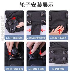 Foldable Shopping Cart with Swivel Wheels, Portable Multifunctional Wheeled Bag for Grocery Shopping and Home Use