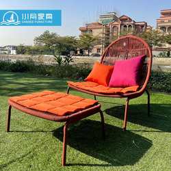 Outdoor rope bar chairs courtyard open-air restaurant bar villa B&B outdoor high stools cafe bar chairs