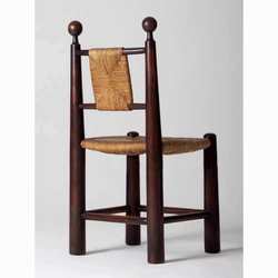 Second-hand solid wood rattan dining chair, retro straw rattan chair, home simple B&B cafe, leisure rattan chair, back chair