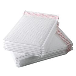 Thickened matte film bubble envelope bag white four-layer composite pearlescent clothing express bag waterproof and shockproof foam bag