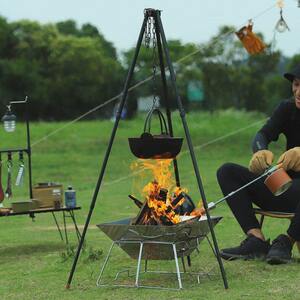 Cast iron Dutch pot camping and picnic outdoors, non-stick pot, household picnic hanging thickened wok pot