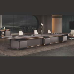 
Conference high office large-scale reception long table conference table furniture company square Chinese enterprise 256546 corporate file