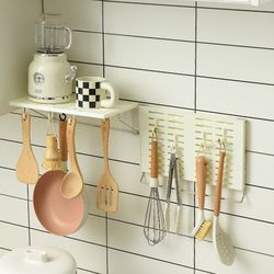 No punching household hole board wall dormitory kitchen bathroom wall storage rack shelf wall hanging storage rack partition