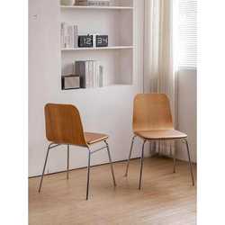 Nordic Modern Simple Dining Chair Medieval Chair Retro Backrest Cafe Negotiation Home Restaurant Iron Stool