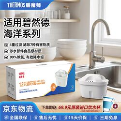 【Compatible with Brita】Thermos Water Filter Pitcher, Household Water Filter Pitcher, Water Purifier Filter Cartridge