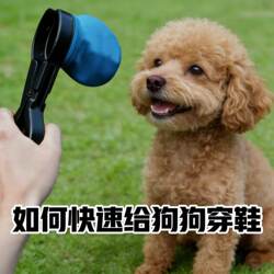 American Pawz Dog Shoes + Special Shoe-Wearing Aid, Non-Slip, Waterproof Shoes, Anti-Dirt Dog Balloon Shoes That Won'T Fall Off