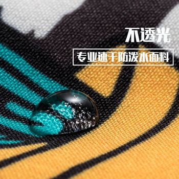 Children's beach pants, five-quarter pants, loose casual shorts, girls, middle-aged and big children's beach vacation quick-drying boxer swim trousers