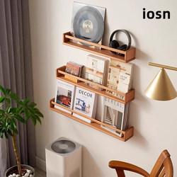 Living Room Wall Book Display Storage Rack, Wall Magazine Rack, Picture Book Information Rack, Bookshelf, Storage Rack with Partitions