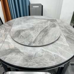 Rotating turntable home dining table home round table dining table slate round table marble base table disc surface turntable