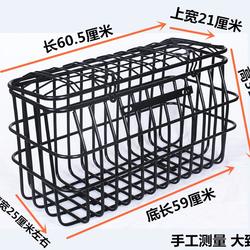 Bold basket electric vegetable basket plus large Lou storage basket bottle rear seat in front of mobility tricycle large car elderly rear