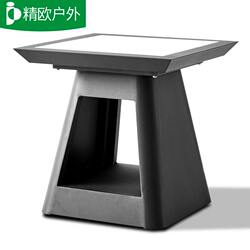 Slate dining table household small apartment combination outdoor fine commercial rectangular dining table modern simple European dining table