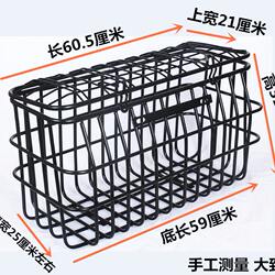 Bold transportation large size elderly bottle Lou front and rear seat basket enlarged vegetable basket tricycle rear storage basket electric car