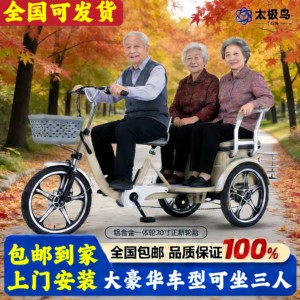 
Electric tricycle household small elderly walking tricycle passenger and cargo dual-purpose human power-assisted pick-up and drop-off children three-wheeler