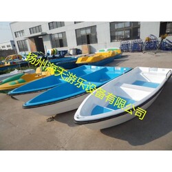 3.7m double-decker fiberglass boat, fishing boat, cleaning boat, fishing boat, can be equipped with outboard motor for rowing