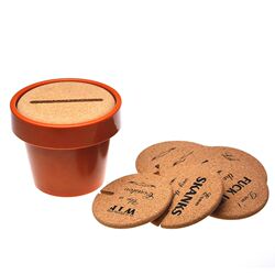 Creative cactus coaster insulation mat table decoration waterproof bowl mat simple tea tray storage box DIY gift
