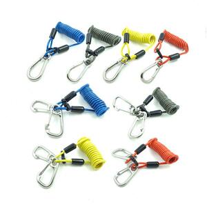 
Stainless steel submersible spring rope Quick-release telescopic missed rope Diving anti-lossing rope Spring buckle flow hook safety rope