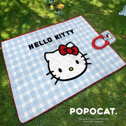 Cute Kitten Picnic Mat, Outdoor Travel Portable Camping Mat, Thickened Moisture-Proof Mat, Creative Strapable Beach Mat