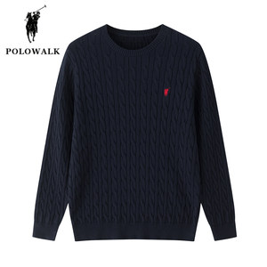 
POLOWALK cable knit sweater men's 25 autumn new style Paul men's fashion casual old money style inner sweater