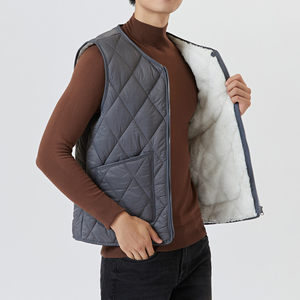 
Down cotton vest for men in winter thickened warm vest plus size inside wear bottoming for middle-aged and elderly daddy wear shoulder