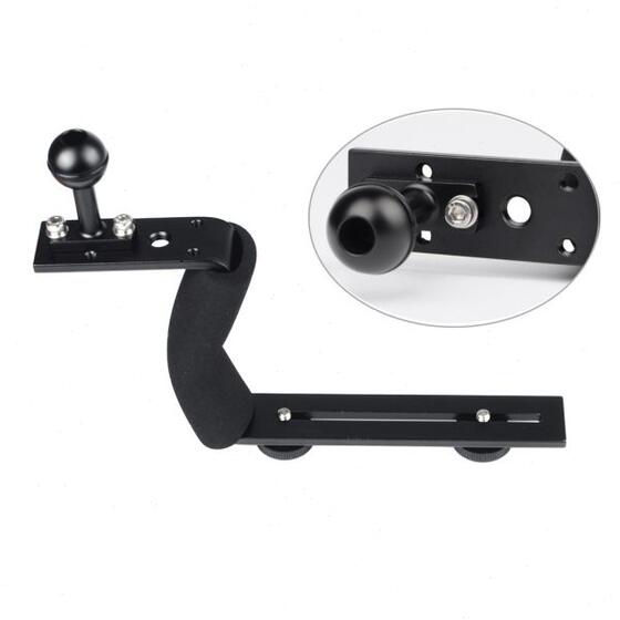 Z-shaped diving bracket, ultra light single handed grip, simple camera tray bracket