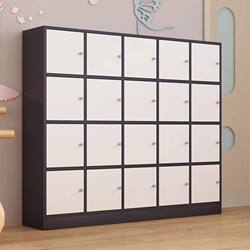 Simple Training Center Storage Cabinet with Doors, Shoe Cabinet, Grid Cabinet, Gym Yoga Room Clothing Cabinet, Can Be Used as a Cabinet