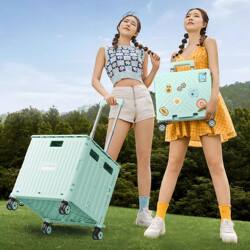 Folding Shopping Cart for Grocery Shopping, Supermarket Use, Camping, Home Delivery, and Market Stalls