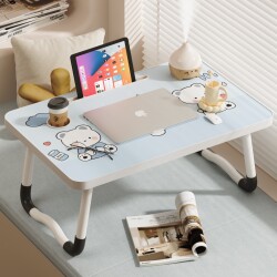 Foldable Bed Table, Study Desk, Laptop Stand, Lazy Bedroom Bay Window Table, College Dormitory Student Writing Desk, Children's Reading Desk, Lap Table