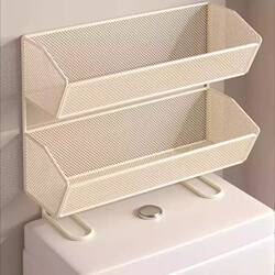 Over-The-Toilet Storage Rack for Bathroom, No-Drill Toilet and Washroom Supplies Organizer, Storage Solution