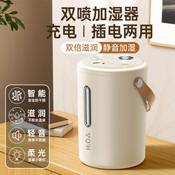 Dual-Spray Humidifier for Home Use, Silent, Small, Office Desktop, Large Spray Capacity, Air Humidifier for Pregnant Women and Infants