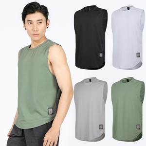 
Dark pattern vest men's sports fitness training tight-fitting sweat-wicking elastic sleeveless muscle breathable vest summer