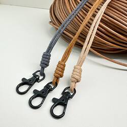 Key Lanyard, Id Card Holder, Badge Holder, Anti-Loss Neck Strap, Waxed Rope for Access Cards, School Cards, and Factory Badges