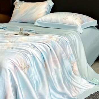 
Summer maternal and infant grade dA category Tencel summer cooling quilt set of four, cool-feeling silk thin quilt, high-end machine washable air-conditioned quilt