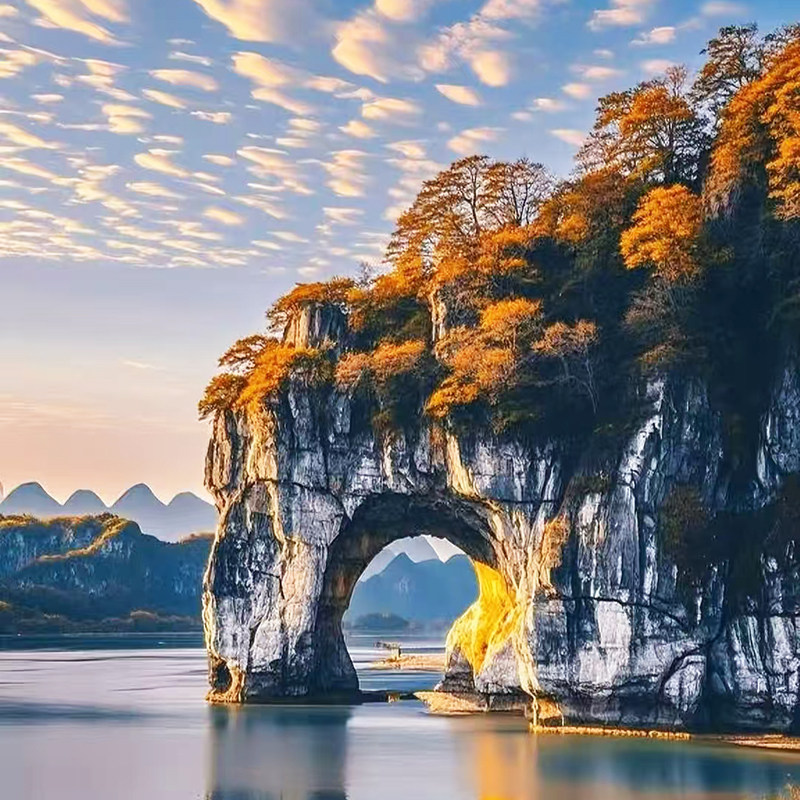 【机票+酒店】广西旅游桂林4天3晚自由行漓江象鼻山阳朔龙脊梯田