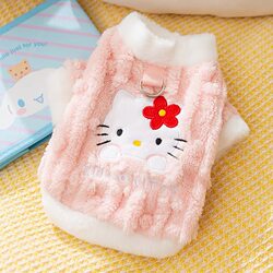 Cute Pet Fleece Sweater for Winter Warmth, Teddy, Bichon, Small Dogs, Cats, Dog Clothes, Autumn and Winter Thickened Fleece