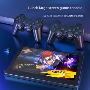 
Home 12-inch large screen HD game console portable dual handle joystick nostalgic classic Fc arcade and more