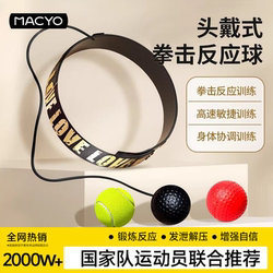 Macyo Head-Mounted Boxing Reaction Ball for Adults and Children, Focus Training Educational Fighting Toy