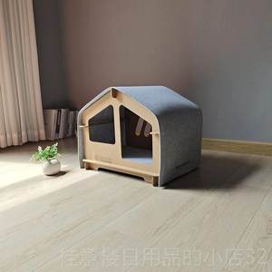 
Authentic cat room, summer villa, wooden cat nest, four-season universal nest for cats, large space, Teddy Pomeranian dog