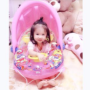 
Nuoao children's swimming rings can be detached sunshade swimming boat steering wheel with seat pocket large swimming boat seat 2-6 years old