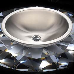304/202 Stainless Steel Oval Washbasin Replaces Ceramic Basin, Countertop Basin, Round Simple Washbasin, Washbasin