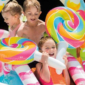 
ENTIX city slide home children's paddling pool baby bath ocean ball pool castle slide water spray inflatable swimming pool