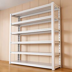 Household Multi-Layer Floor-Standing Storage Rack for Warehouse, Kitchen, Balcony, Small Iron Storage Shelf, Parcel Storage Rack