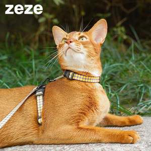 Pet traction rope take off camouflage Japanese H-shaped strap walking cat anti-struggling small dog I-shaped outing supplies
