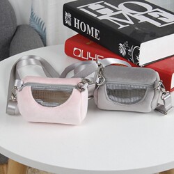 Pet Snake Carrier Bag, Pet Hamster Carrier Bag, Golden Hamster Carrier Bag, Portable Cylindrical Shoulder Bag, Warm Small Pet Bag
