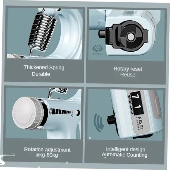 5-60kg Adjustable Hand Grip Srengthener Hand Grip Trainer Wi