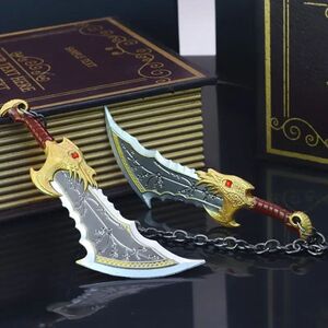 15cm God of War Game Metal Weapon Model Ragnarok Kratos Weap